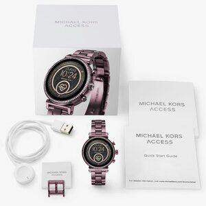 Michael Kors Access Women’s Sofie HR Touchscreen Smartwatch – Plum (Model MKT507